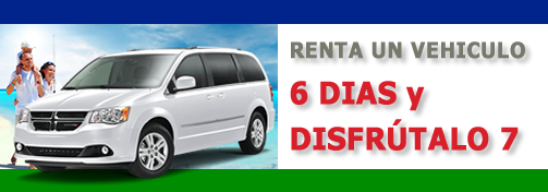 Promoción de Renta 6 dias y disfrutalo 7